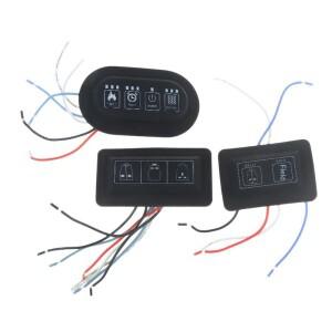 3단계 버튼 스위치 가열 조끼 바지 전기 난방 허리띠 DIY 온도 조절기 범용