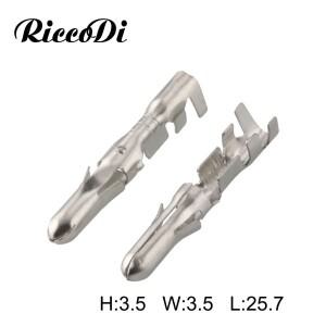 50-200Pcs 황동 주석 도금 자동차 와이어 터미널 Tyco 남성 케이블 커넥터 3.5 MM 핀 DJ212A-3.5B G152 925