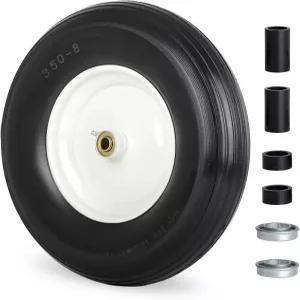 GICOL 14.5인치 휠바로우 플랫 프리 타이어 4.80/4.00-8 3.50/2.50-8 4.00-6 4.00-8 휠 5/8인치 베어링 및