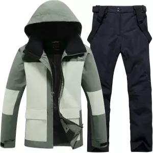 예파인 남성 스키복 투피스 단열 스노우보드 스노우 재킷과 바지 세트 방수 스노우슈트 겨울 아웃도어