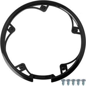 LUORNG 48 이빨 10cm 5 구멍 자전거 크랭크셋 체인 휠 커버 인접 간격 / 3.94인치 산악 링 블랙 나사