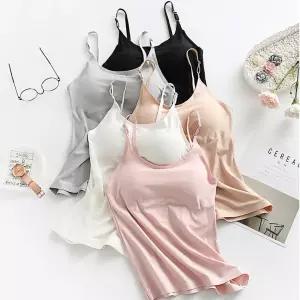 무봉제 심리스 캡나시 패드 탈부착 끈 조절 슬림핏 브라러닝 브라탑나시