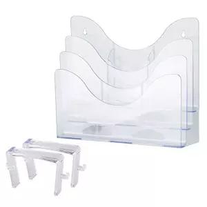 파티션 서류꽂이 A4 3단 60mm 걸이케이스 선반걸이 파티션걸이세트