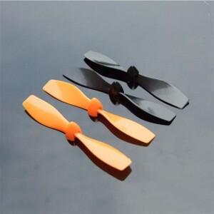 RC 미니 쿼드콥터  고정익 장난감에 호환한 75mm 2날 블레이드 프로펠러 세트샤프트 직경 2mm 2쌍