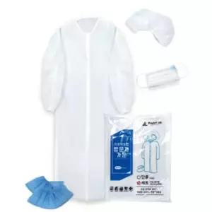 일회용 위생 가운 방문자 위생복 고급형 풀세트 50P