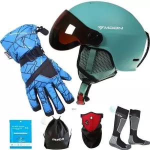 스노우보드 경량 헬멧 고글 일체형 스키헬멧