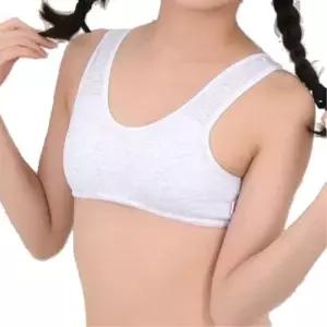 넓은 어깨끈 주니어 A컵 노몰드 스포츠브라 WFIPU7S