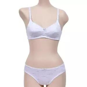 발랄한 주니어 AA컵 노와이어 브라팬티세트 WFIPU5H