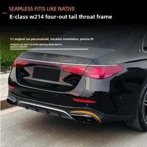 메르세데스 벤츠 E-클래스 W214 E260 300 2024+ AMG 쿼드 배기구 프레임 외장 스티커 튜닝 인테리어