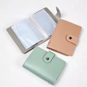 [골드스마일]수첩 케이스 미니 26장입 자격증 명함 가죽 자격증보