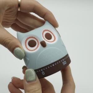 돌리는 부엉이 타이머 베이킹 요리 공부 알람 종소리