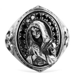 천주교 성 리아 지르콘 큐빅 위한 종교 염주 반지 십자가 묵주