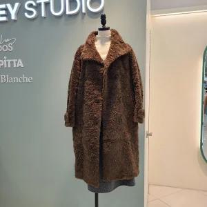 롱 뽀글이무스탕점퍼 Y266NMU101/브라운,다크그레이1119956