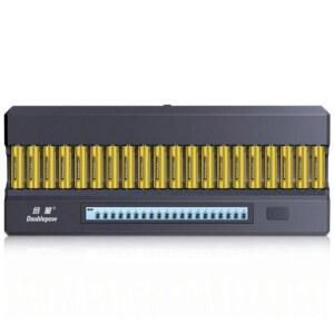 건전지충전기 LCD 배터리 리튬이온 대형 충전기 마이크 AA 16구 슬롯 S12 US