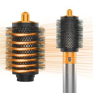 [미국배송] AIRUIH 다이슨 에어랩 부착용 대형 원형 볼륨 브러시 업그레이드 액세서리용 브러시(골드)