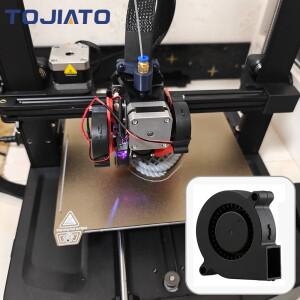 호환 DC 브러시리스 냉각 팬 2510/3010/4010/5010/5015/6015mm 프린터 부품용 12V/24V 2Pin Dupont 와이어