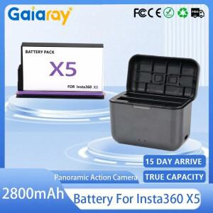 ta360 X5 배터리 3.89V 2800mAh 충전식 리튬 이온 고속 케이스 보관함 정리함 360 파노라마 액션 카메라