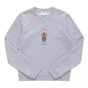 [메종키츠네] LW00309KM0001 H120 드레스드 폭스 프린트 여성 맨투맨