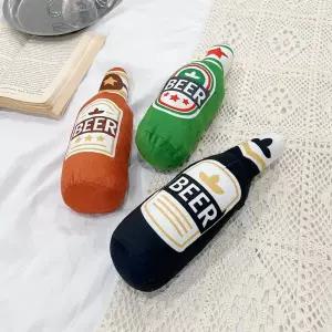 강아지 삑삑이 맥주병 장난감 소리나는 애견 반려견 터그놀이 바스락 인형