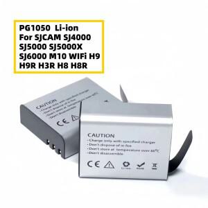 1350mAh PG1050 리튬이온 배터리 SJCAM SJ4000 M10 WiFi 4K H9 H3R H8 스포츠 액션 카메라용
