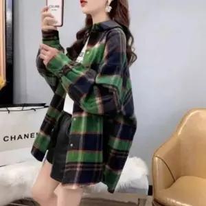 봄 컴포트 3컬러 가을 초겨울 심플 모직 체크셔츠 체크남방