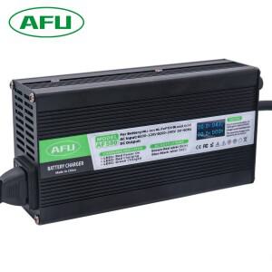 냉각 선풍기 포함 납산 배터리 충전기 48V USB OLED 디스플레이 6A