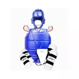 정품 태권도 시합용 겨루기장비 호구 6피스 세트 파란색 1번 블루