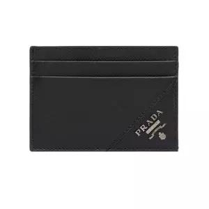 25FW 은장 로고 카드지갑머니클립 블랙 2MC047 QME F0002