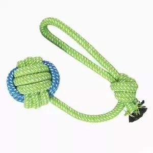 강아지 실타래 로프 장난감 롱볼 색상랜덤 1P 터그