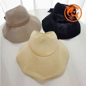 [콩심팥심]여름 썬캡 리본 스타일 가벼운 햇 모자 썬바이저 여름캡모자