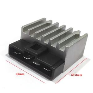 스쿠터 모 페드 ATV 미나 렐리 1E40QMB JOG50 BWS100 조그 RR 용 4 핀 12v 듀얼 실리콘 전압 정류기 레귤레