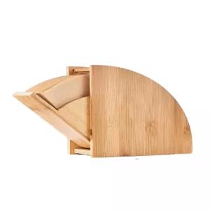 여과지 보관함 커피필터 홀더 대나무 케이스 원두 카페