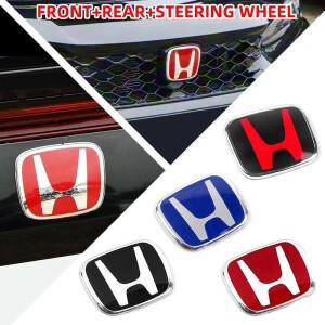 혼다 시빅 베젤 CRV 시티 어코드 핏 오디세이 자동차 후드 프론트 전면 그릴 리어 트렁크 H 로고 스티커호