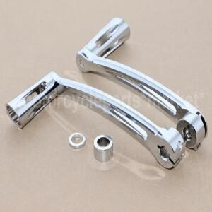 바이크 오토바이 크롬 블랙 브레이크 암 키트 변속 레버 페그 포함 할리 2008-2013 투어링 FLT FLHX