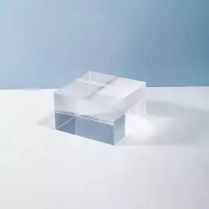 고품질 80x80x50mm 투명전시큐브 디스소품 아크릴큐브 정사각형 (WFKDGGL)