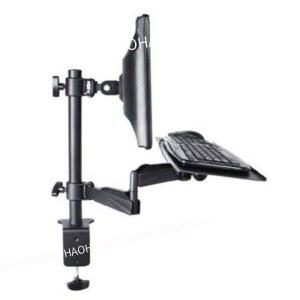 클램프형 키보드암 회전 2M 거치대 벽형 베이스 선반 병원 테이블클램프 벽걸이 사무