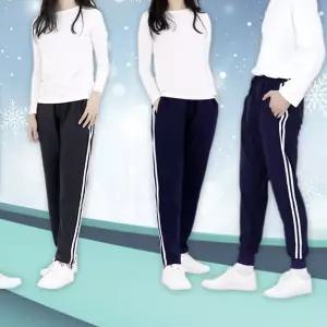 기모츄리닝바지 커플 학생 밍크 남여 고무줄 체육복 바지