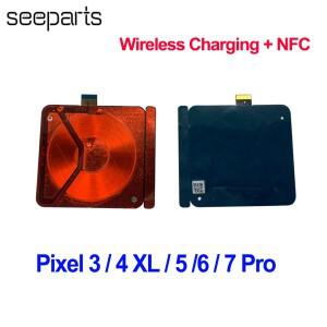 무선 충전 코일 인덕션 칩 NFC 모듈 플렉스 케이블 교체 호환   부품 구글 픽셀 5 4 3 XL 3xl 용