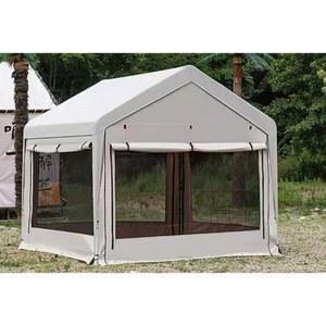 야외용 선쉐이드 레인셰드 메쉬 창고 여름 캠프 방수 텐트 케이터링 모기 방지 천막