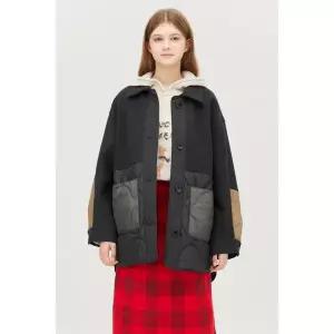 [베네통](대전신세계)패딩 블록 하프 코트BACT58561