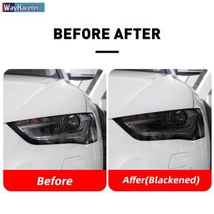 자동차 헤드라이트 보호 필름 투명 스모크 블랙 TPU 스티커 아우디 호환 A4 B8 페이스리프트 2012 S4 8K 2