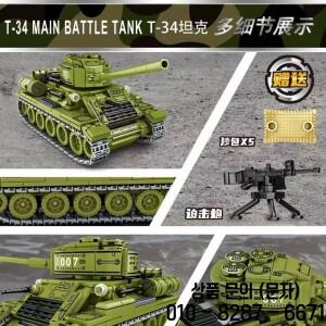 T 34 메인 배틀 탱크 빌딩  제 2 차 세계 대전의 군사 모델 38T MBT 벽돌 장난감 WW2 506PCs KV 2