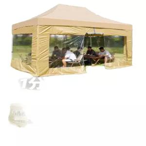 야외 오토바이 주차장 텐트 축제 천막 공연 근로자