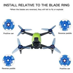 DJI FPV 콤보 드론 교체 호환   비행 소품 호환  멀티 컬러 프로펠러 블랙 날 블레이드 날개 팬 블루 레드