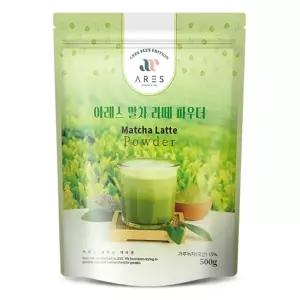 아레스 말차라떼 파우더 500g /아레스 그린티 녹차라떼