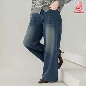 [카라]KARRA (77까지)밍크기모워싱와이드데님팬츠_A5W0748