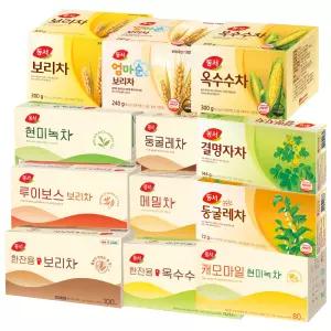 동서 종이컵 티백 주전자 식수용 12종 / 현미녹차 둥굴레차 루이보스 메밀차 한잔용 보리차 옥수수차 엄마순