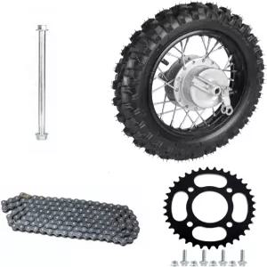 CWTD 10인치 뒷바퀴 키트 u2013 2.5010 타이어 림 420 체인 스프로킷 그리고 피트 바이크용 드럼 브레이크