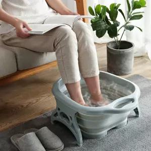 풋케어 접이식 전면지압발판 지압 족욕기마사지도구 탕기 지기 좌욕기 관리용품 욕조 폴딩기 안마기 제품