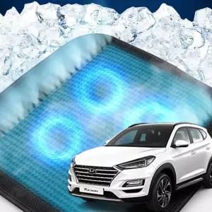 올뉴투싼 호환 차량용 쿨링시트 메쉬 4팬용방석 사무실 여름방석 자동차 의자 아이스 휴대용 용통풍 용자동